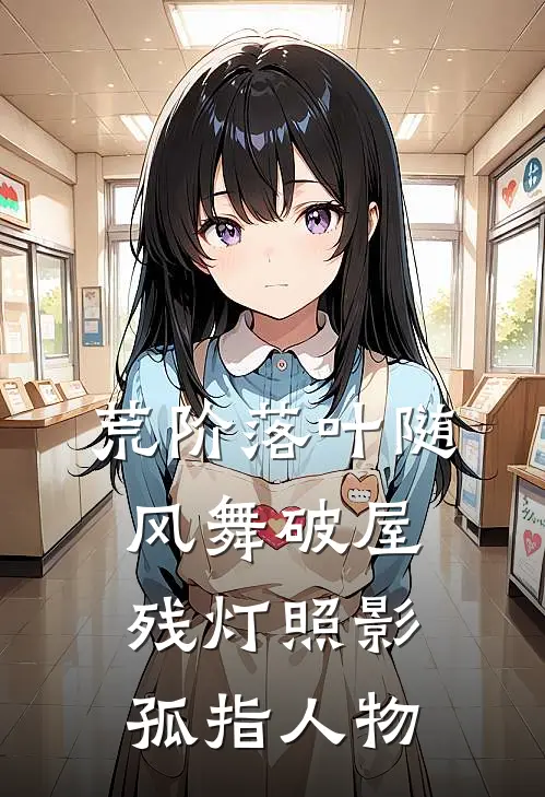 荒阶落叶随风舞 破屋残灯照影孤 指人物